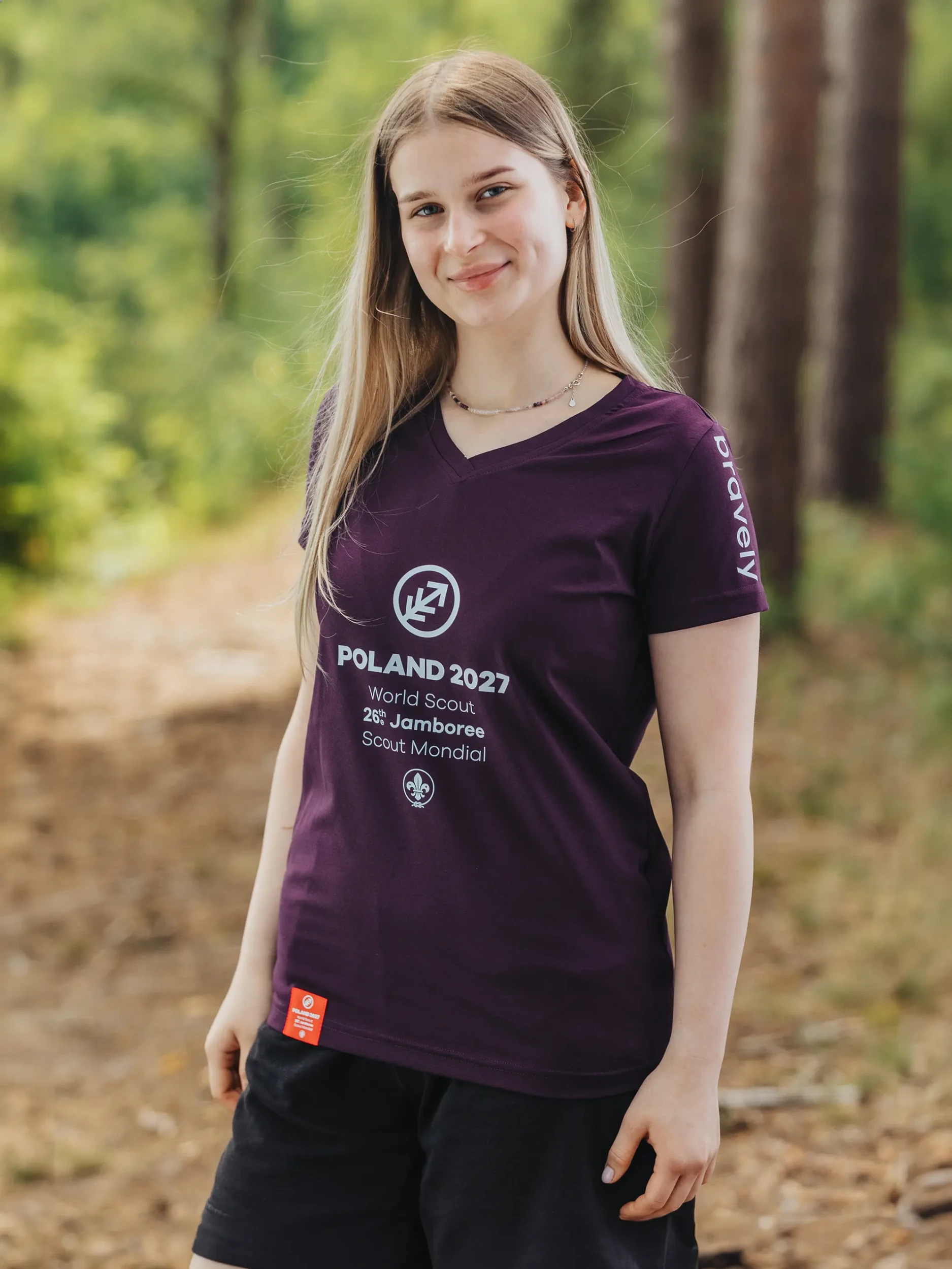 Women's T-Shirt - Jamboree Collection with Full Logo - Purple